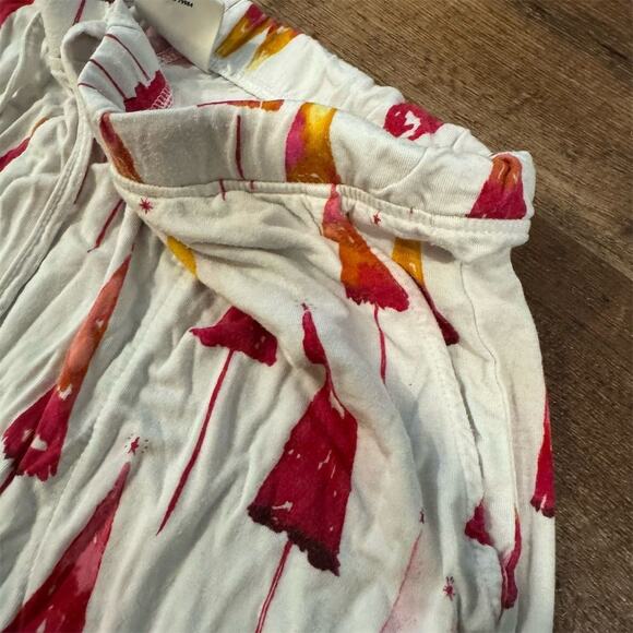 Soma Pajama Set M Abstract Trees Holiday Christmas Long Sleeve Buttery READ - Picture 3 of 7